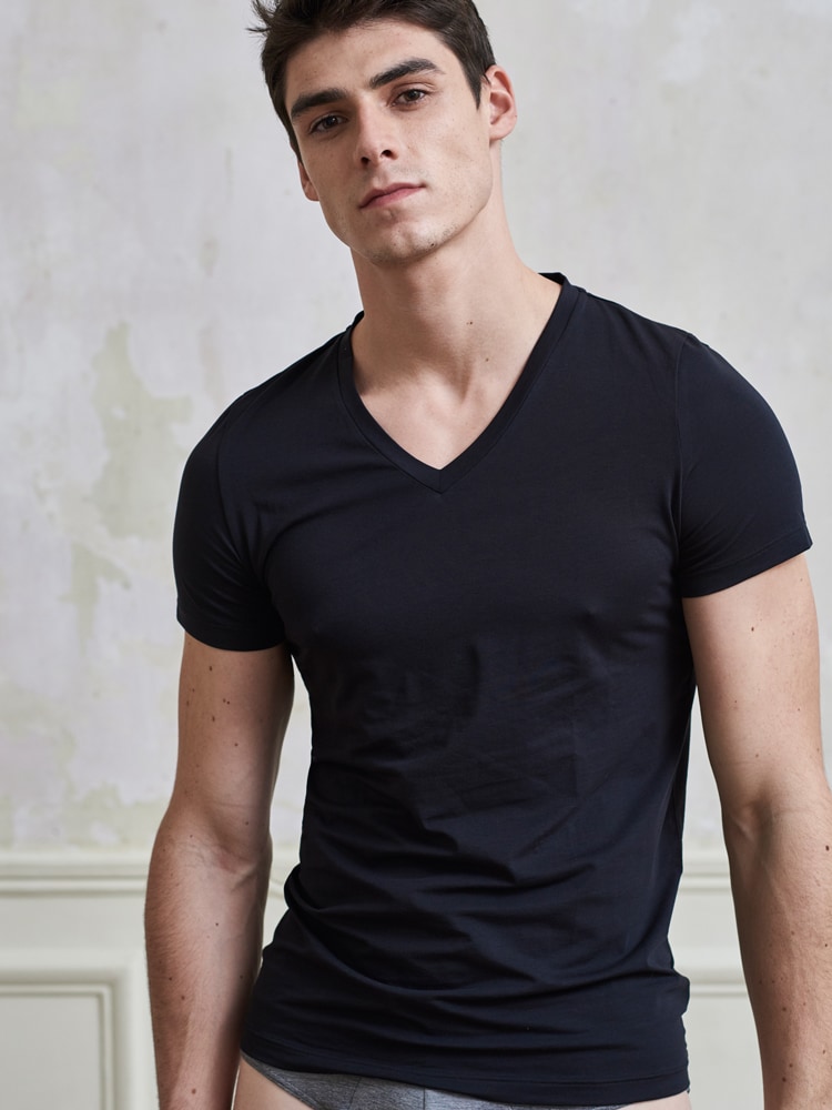 T-Shirt V-neck - Supreme Cotton